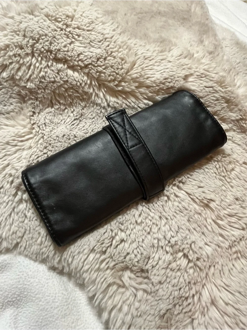 Olive Makeup Brush Roll Organizer 02-10R